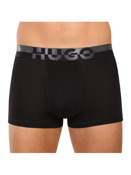 HUGO Set de trei - boxeri bărbătești HUGO negri