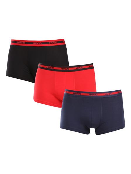 HUGO Set de trei - boxeri bărbătești HUGO multicolori