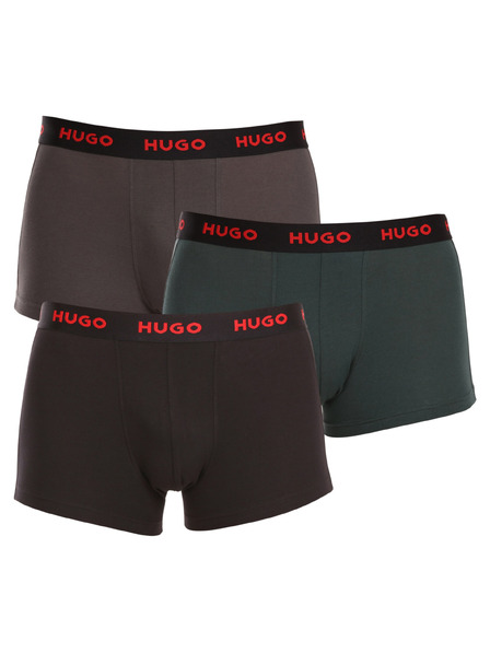 HUGO Set de trei - boxeri bărbătești HUGO multicolori