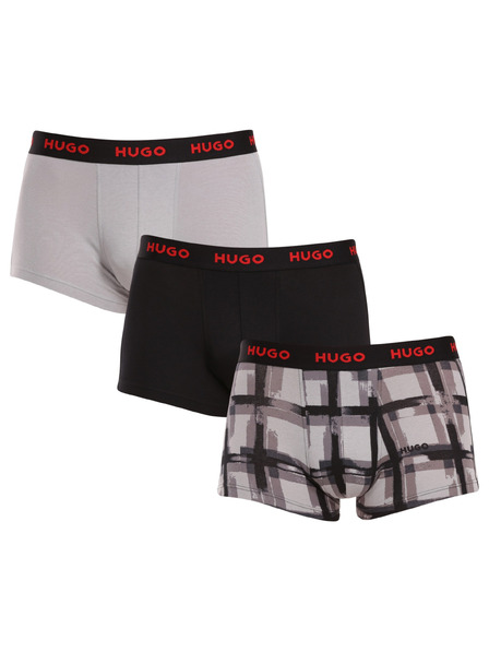 HUGO Set de trei - boxeri bărbătești HUGO multicolori