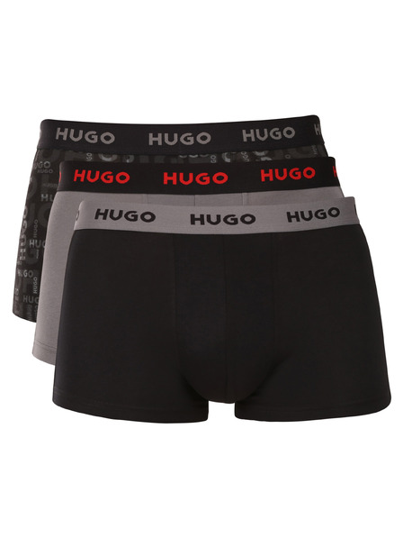 HUGO Set de trei - boxeri bărbătești HUGO multicolori