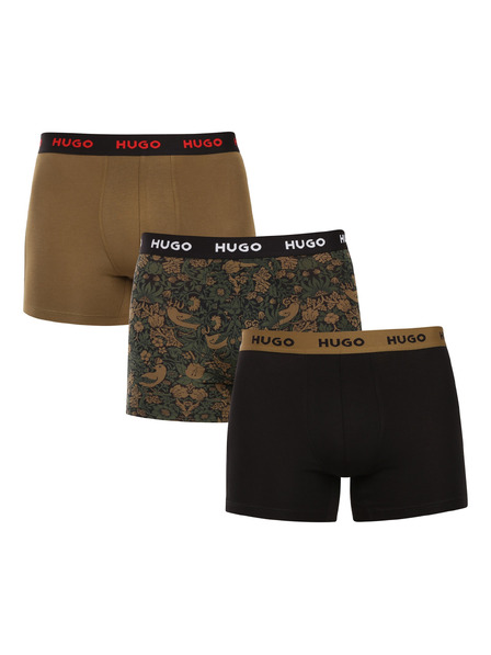 HUGO Set de trei - boxeri bărbătești HUGO multicolori