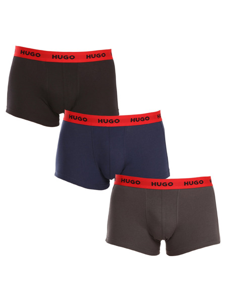 HUGO Set de trei - boxeri bărbătești HUGO multicolori