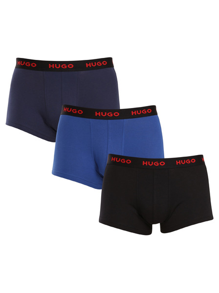 HUGO Set de trei - boxeri bărbătești HUGO multicolori