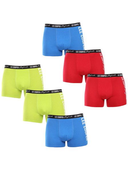 Lee Cooper Set de șase - boxeri bărbătești Lee Cooper multicolori