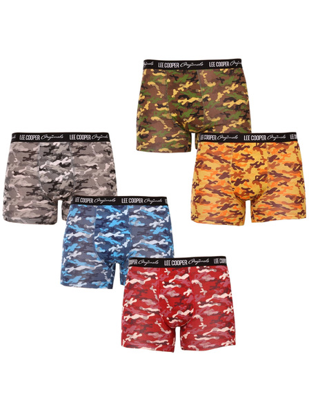 Lee Cooper Set de cinci - boxeri bărbătești Lee Cooper multicolori
