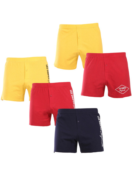 Lee Cooper Set de cinci - caleții bărbătești Lee Cooper multicolori