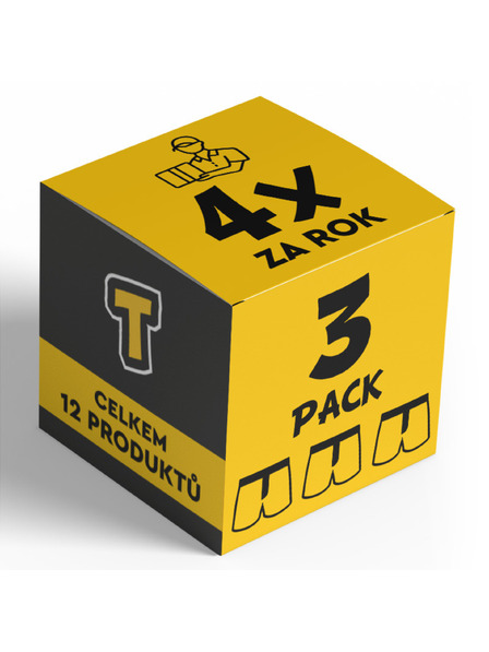 Nedeto 4x Set de trei - boxeri bărbați Nedeto - abonament trimestrial anual