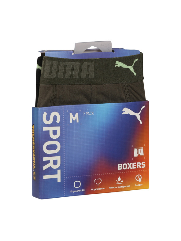 Puma Set de doi - boxeri bărbați Puma multicolor