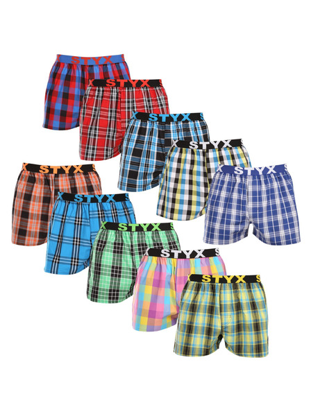 Styx Set de zece - boxeri bărbați Styx elastic sport