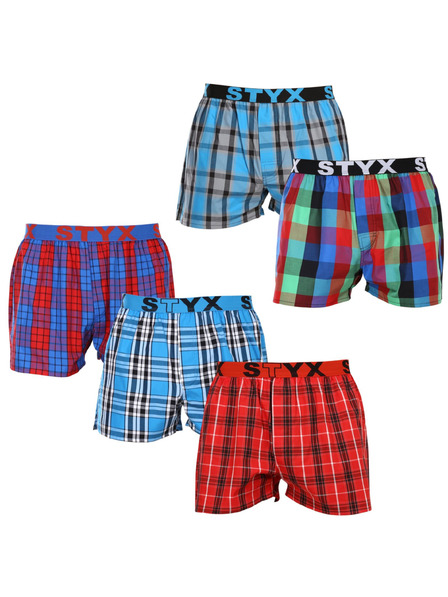 Styx Set de cinci - boxeri bărbați Styx elastic sport multicolor