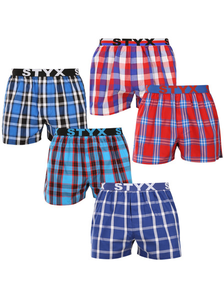 Styx Set de cinci - boxeri bărbați Styx elastic sport multicolor