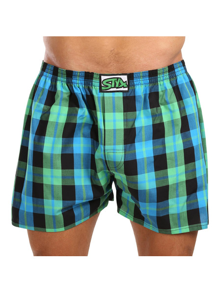 Styx Set de zece - boxeri bărbătești Styx clasic elastic multicolori