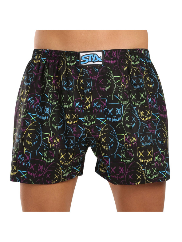 Styx Set de cinci - boxeri bărbați Styx art elastic clasic multicolor