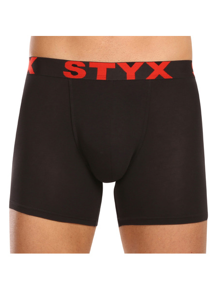 Styx Set de cinci - boxeri bărbătești Styx long bandă sportivă negru