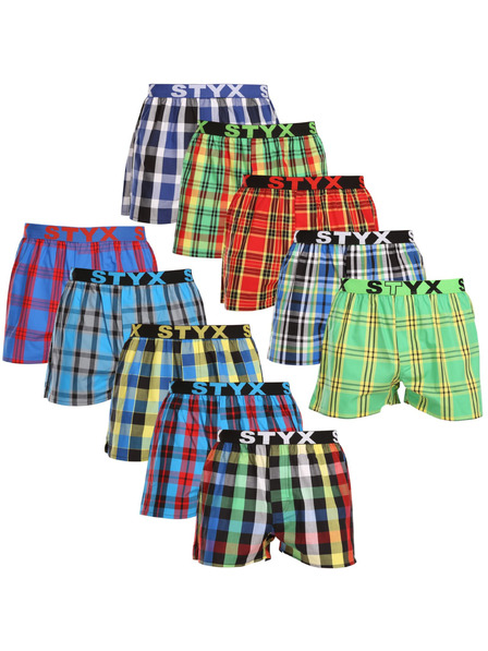 Styx Set de zece - boxeri bărbați Styx elastic sport