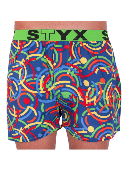 Styx Boxeri bărbătești Styx art elastic sport colorați