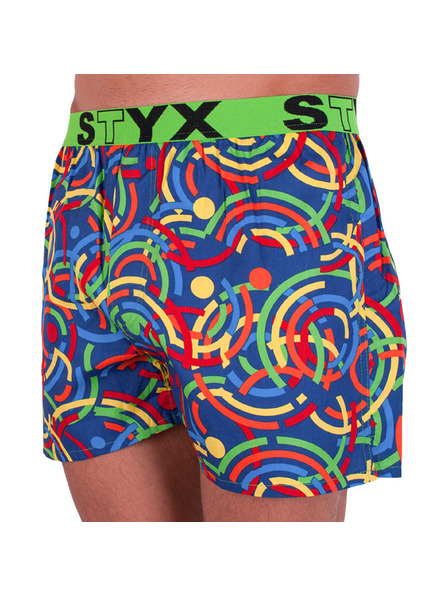 Styx Boxeri bărbătești Styx art elastic sport colorați