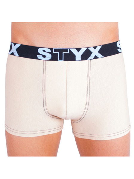 Styx Boxeri bărbătești Styx elastic sport bej