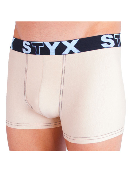 Styx Boxeri bărbătești Styx elastic sport bej