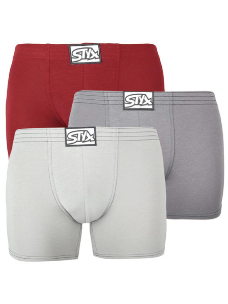 Styx Set de trei - boxeri bărbătești Styx long clasic elastic