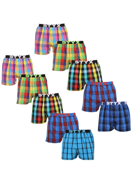 Styx Set de zece - boxeri bărbați Styx elastic sport multicolor