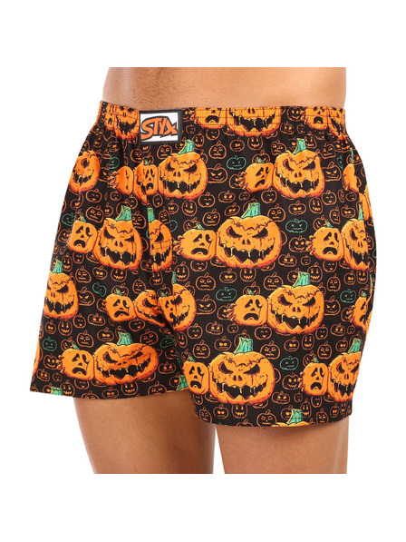 Styx Boxeri bărbătești Styx art clasic elastic mărime mare Halloween dovleac