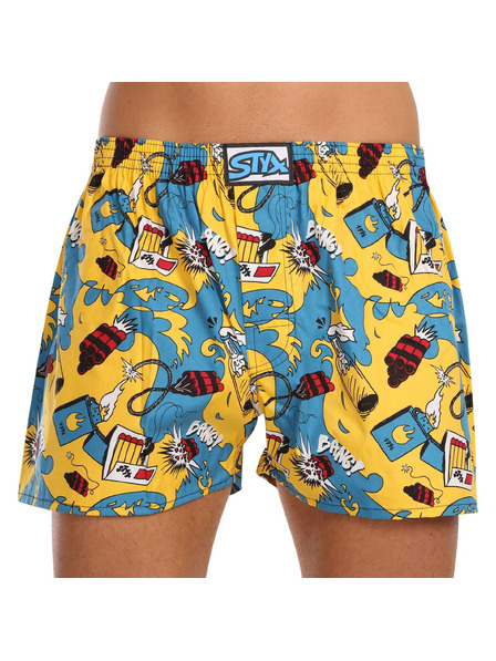 Styx Set de cinci - boxeri bărbați Styx art elastic clasic multicolor