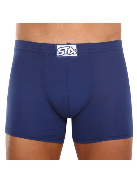 Styx Set de trei - boxeri bărbați Styx long elastică clasică albastru închis
