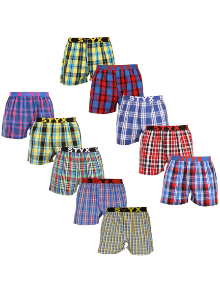 Styx Set de zece - boxeri bărbați Styx elastic sport multicolor