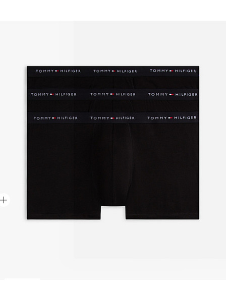 Tommy Hilfiger Set de trei - boxeri bărbați Tommy Hilfiger negri mărime mare