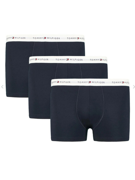 Tommy Hilfiger Set de trei - boxeri bărbați Tommy Hilfiger albastru închis mărime mare