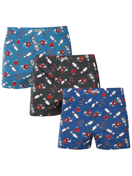 andrie Set de trei - boxeri bărbătești Andrie multicolor