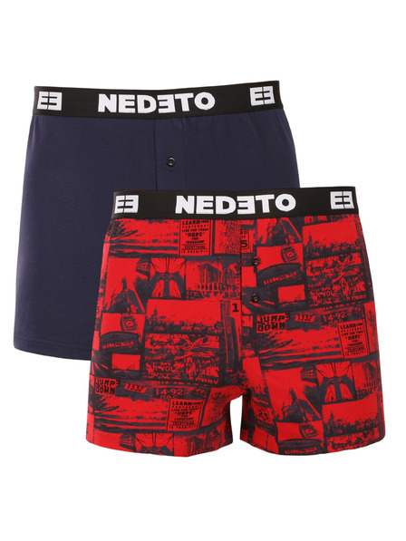 Nedeto Set de două - chiloți Nedeto multicolor pentru bărbați