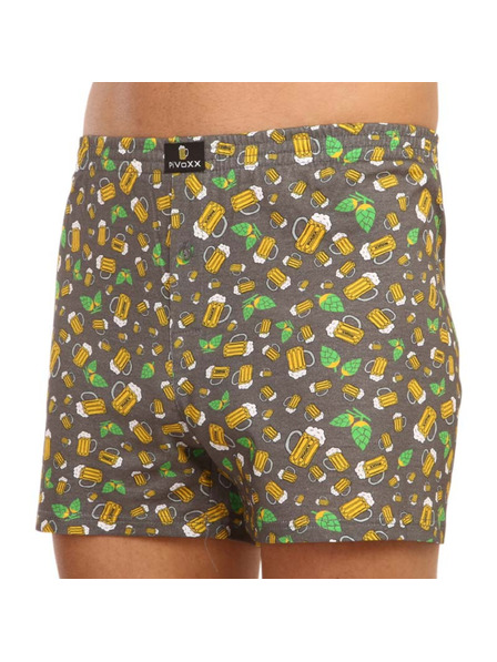 VoXX Boxeri bărbătești VoXX multicolor (Karlos - bere mică/gri)