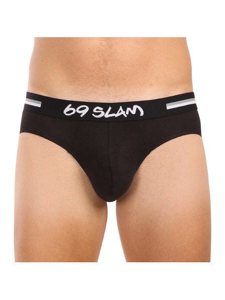 69slam Boxeri bărbătești 69SLAM Hanry plain bamboo hip negri