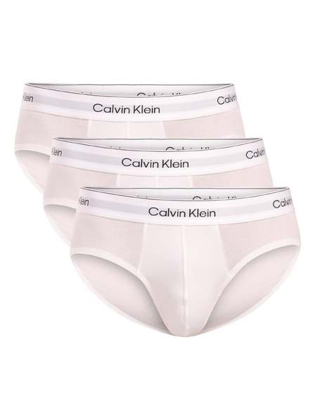 Calvin Klein Set de trei - slip pentru bărbați Calvin Klein alb