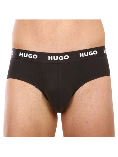 HUGO Set de trei - slip pentru bărbați HUGO negru