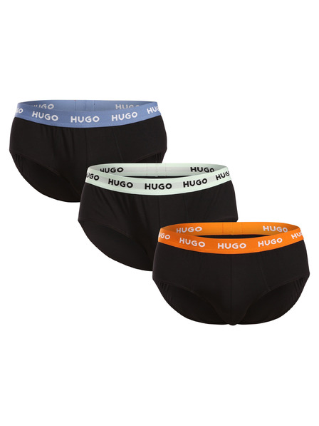HUGO Set de trei - slip pentru bărbați HUGO negru