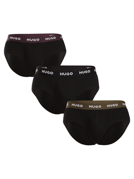 HUGO Set de trei - slip pentru bărbați HUGO negru
