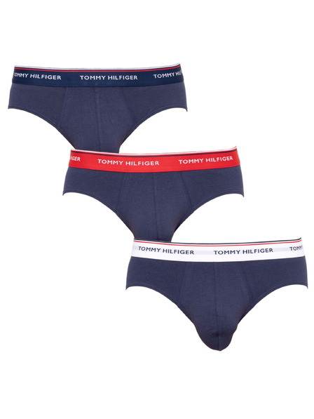 Tommy Hilfiger Set de trei - slip pentru bărbați Tommy Hilfiger albastru închis