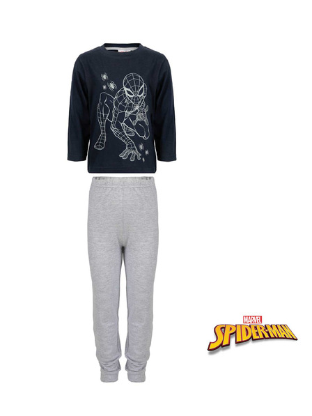 Trenýrkárna Pijama pentru băieți Marvel Spiderman multicolor (39234/grey)