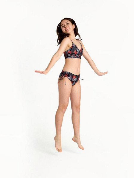Modibodi Costum de baie fete Modibodi crop top Jungle palm black partea de sus
