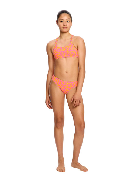 Modibodi Costum de baie menstrual fete Modibodi Bikini Brief Light Wavy Pink partea de jos