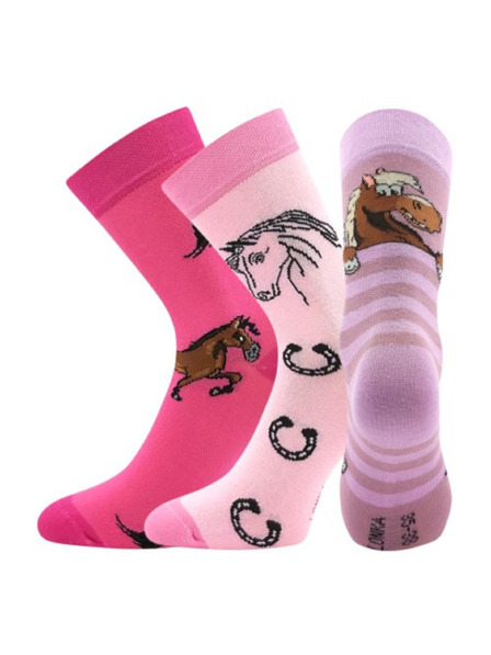 Lonka Set de trei - șosete pentru copii Lonka multicolore