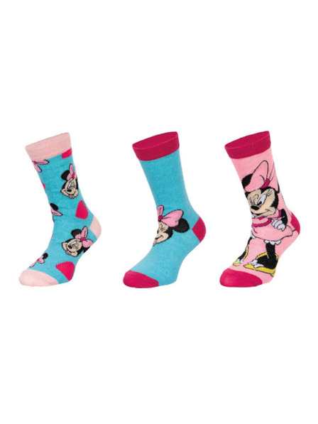Trenýrkárna Set de trei - șosete pentru copii Minnie multicolore (39717/blue)