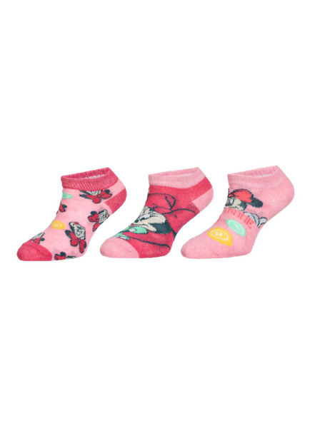 Trenýrkárna Set de trei - șosete pentru copii Minnie multicolore (38614/pink)