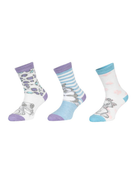Trenýrkárna Set de trei - șosete pentru copii Disney Animals multicolore (39132/purple)