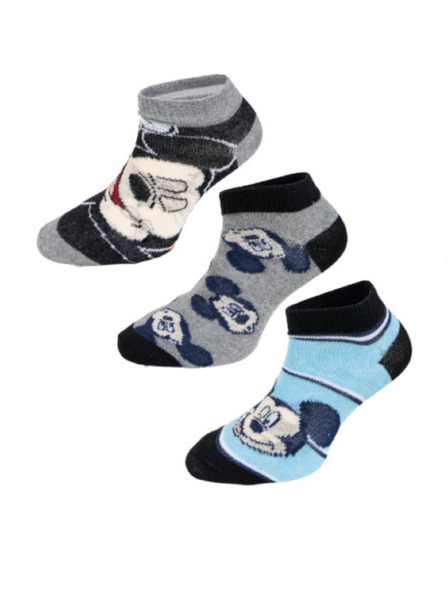 Trenýrkárna Set de trei - șosete pentru copii Mickey multicolore (38131/grey)