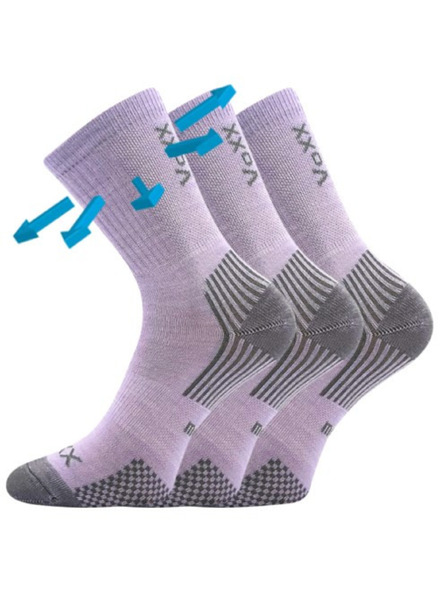 VoXX Set de trei - șosete pentru copii Voxx merino violet